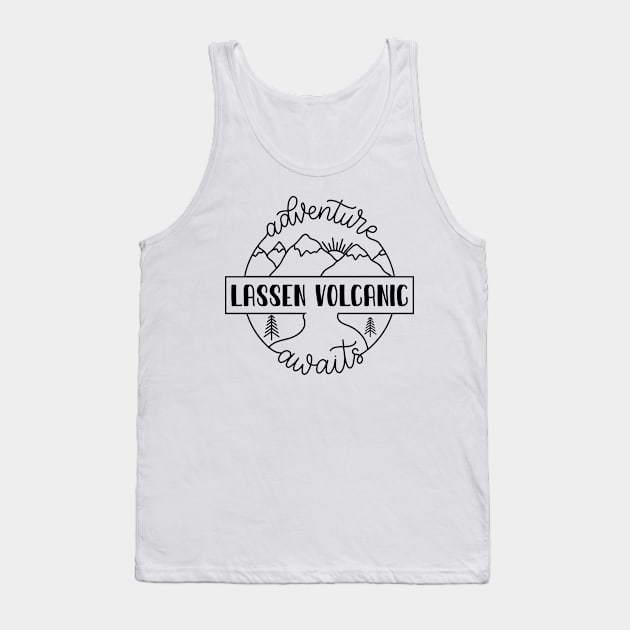 Lassen Volcanic national park camping. Perfect present for mother dad friend him or her Tank Top by SerenityByAlex